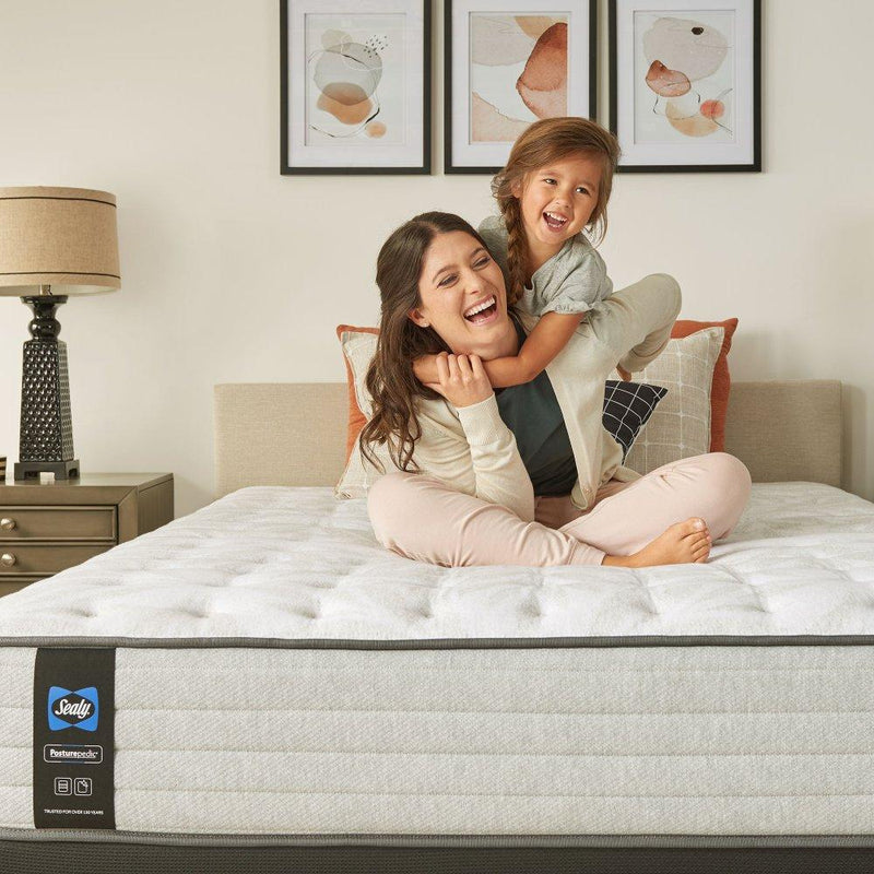 Sealy Garner II innerspring mattress with quilted top and supportive coils, designed for comfortable sleep.