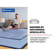 Sealy Maida Spring Mattress with plush fabric cover, cushioned surface, and supportive spring system for a comfortable sleep experience.