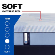 Sealy Lovato Hybrid Mattress showing a plush surface with quilted top and supportive edges, designed for comfort and durability.