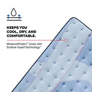 Sealy Kennett Spring Mattress with quilted top and supportive layers, showcasing a plush surface and durable construction.