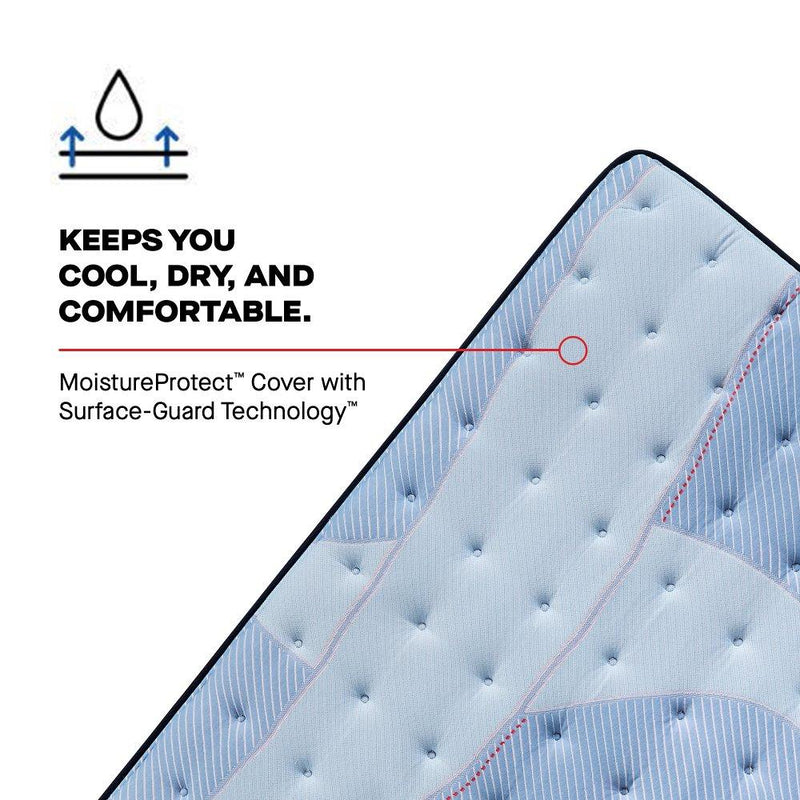 Sealy Kennett Spring Mattress with quilted top and supportive layers, showcasing a plush surface and durable construction.