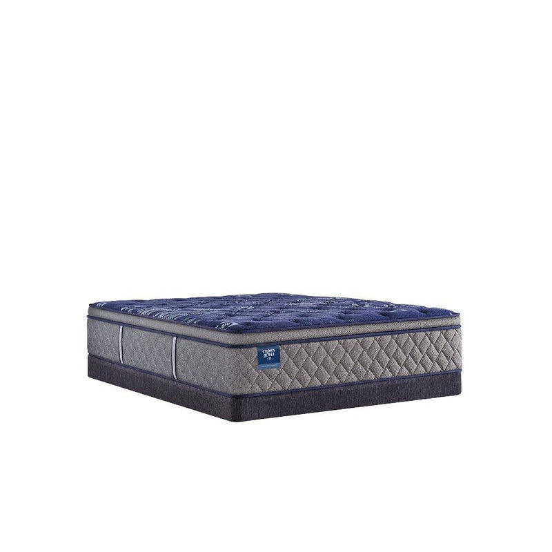 Sealy Grand Jewel innerspring mattress with plush fabric cover, showing a clean, supportive surface ideal for comfortable sleep.