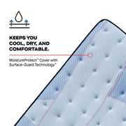 Sealy Kennett Spring Mattress showing a plush, supportive mattress with a quilted top surface in neutral tones.