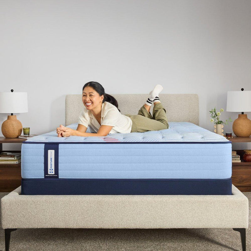 Sealy Kennett Spring Mattress with plush fabric cover and supportive springs, designed for comfortable restful sleep.