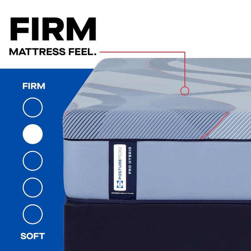Sealy Indianapolis Hybrid Mattress with plush fabric cover and supportive memory foam and innerspring layers.