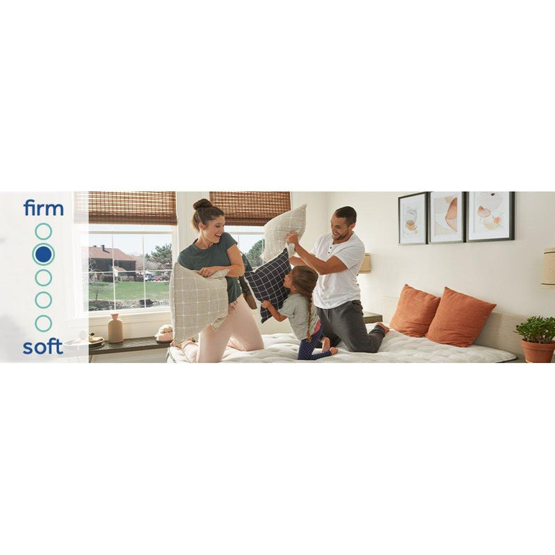 Sealy Garner II Innerspring Mattress with plush fabric cover, showcasing a comfortable, supportive mattress for restful sleep.