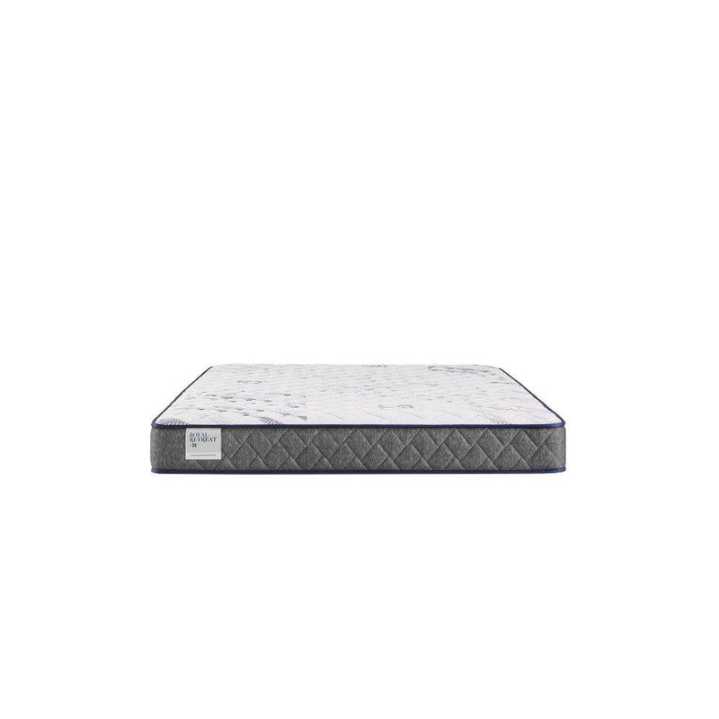 Sealy Paisley Foam Mattress showing its plush, patterned fabric cover and cushioned edges for comfortable sleep.