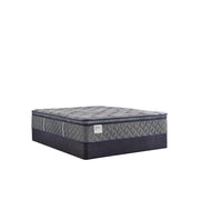 Sealy Sao Paulo innerspring mattress with a plush fabric cover, showcasing its supportive and comfortable design.