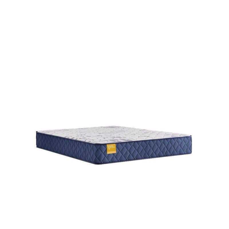 Sealy Stately Innerspring Mattress with quilted top and supportive coils, shown in a well-made bed setup.