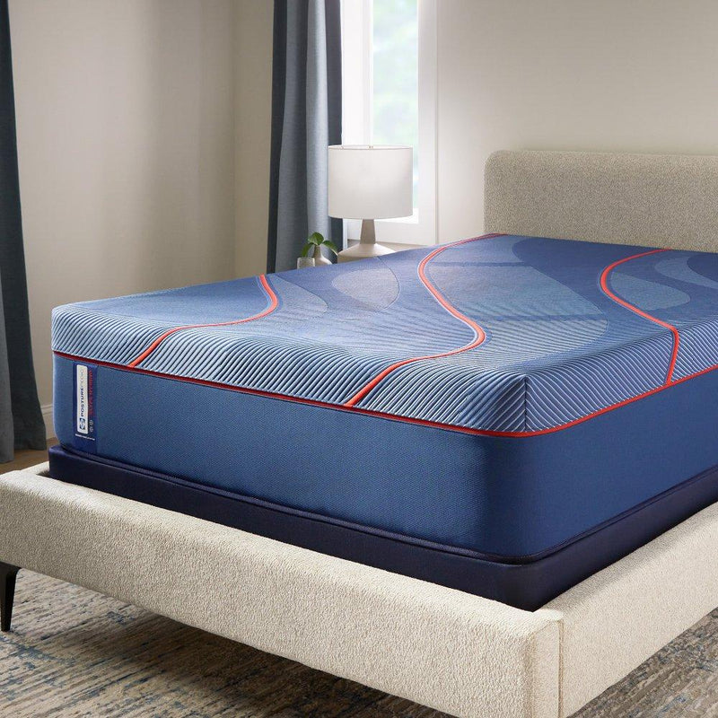 Sealy Albany II Hybrid Mattress showing a plush, layered design with a soft fabric cover and supportive construction.