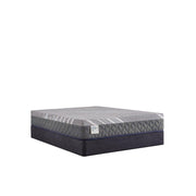 Sealy Porter Hybrid Mattress with plush top layer and supportive base, showcasing a clean, modern design with layered comfort zones.