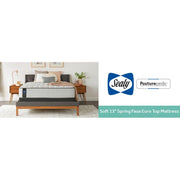 Sealy Garner II innerspring mattress with plush top surface, showcasing supportive coils and soft fabric cover.