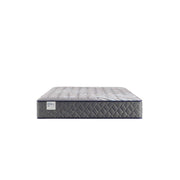 Sealy Sao Paulo innerspring mattress with plush fabric cover, showing a side view of the supportive interior and soft top surface.