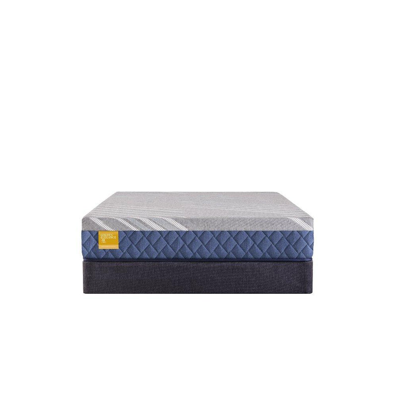 Sealy Royal Park Hybrid Mattress showcasing a plush, layered design with a neutral fabric cover for comfort and support.