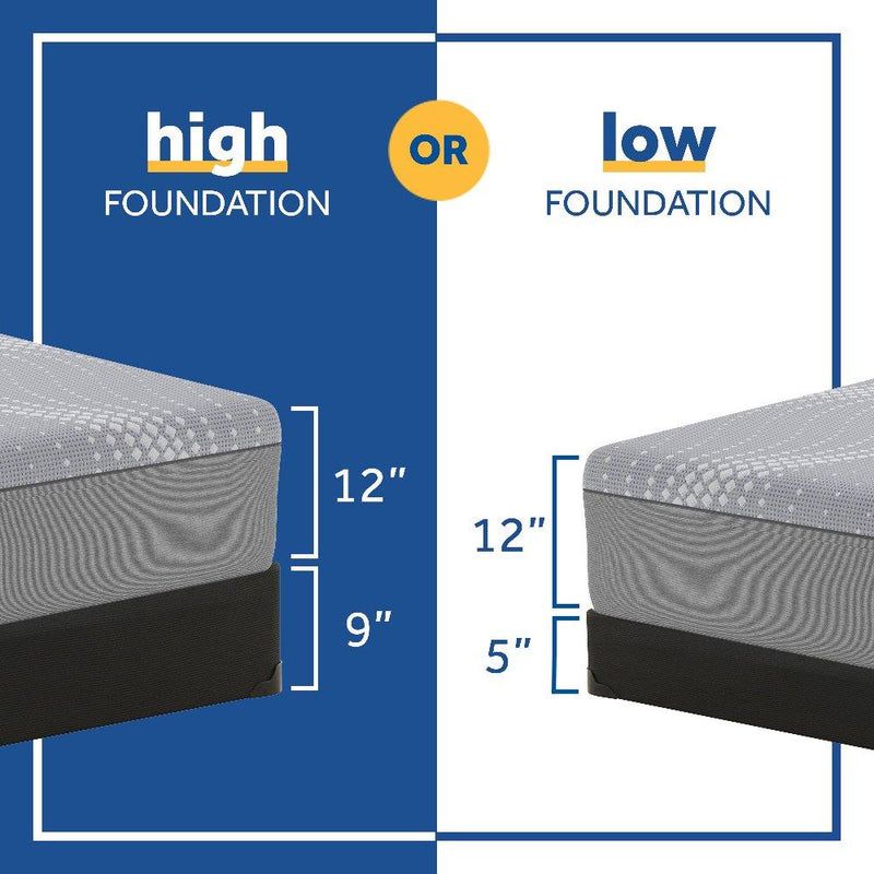 Sealy Salinger Hybrid Mattress showing plush quilted surface and supportive layers for comfort and durability in a bedroom setting