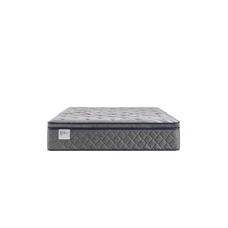 Sealy Sao Paulo innerspring mattress with plush fabric cover and supportive coil system, designed for comfortable sleeping.