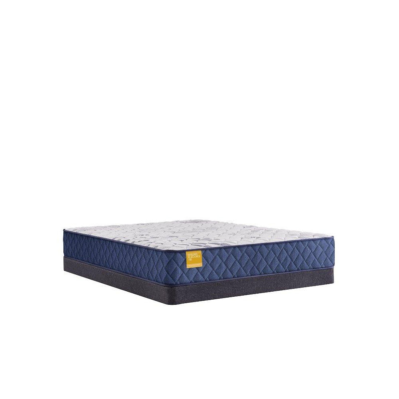 Sealy Stately innerspring mattress with plush top and quilted surface, showcasing the comfortable and supportive design for restful sleep.