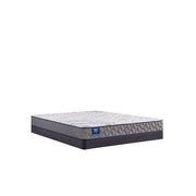 Sealy Moon Cove foam mattress showing plush surface and supportive structure, ideal for comfortable sleeping.