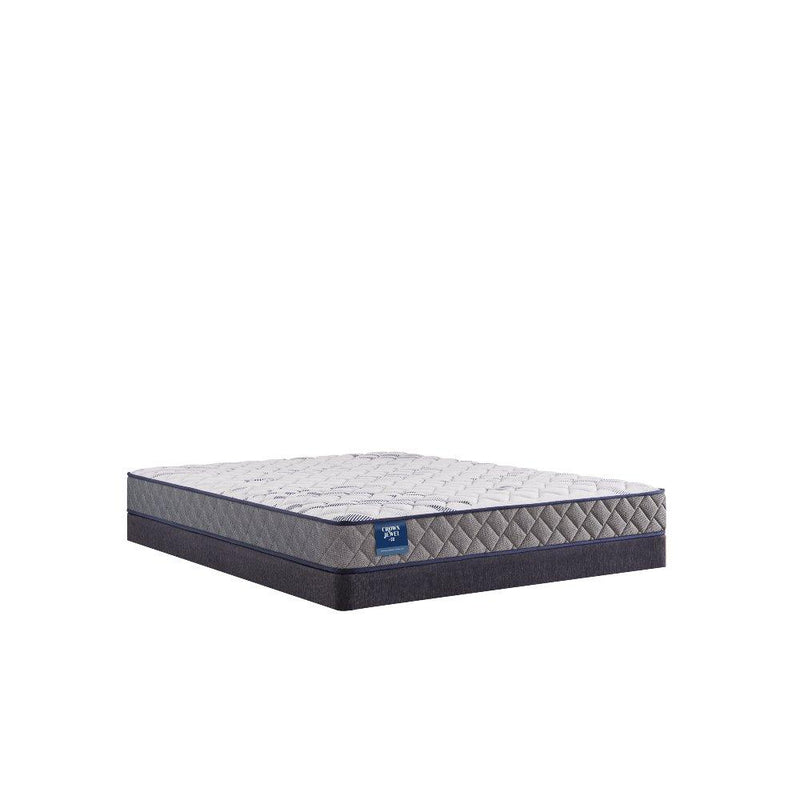 Sealy Moon Cove foam mattress showing plush surface and supportive structure, ideal for comfortable sleeping.