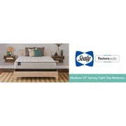 Sealy Spring Bloom innerspring mattress with plush surface and supportive design, ideal for comfortable sleep.