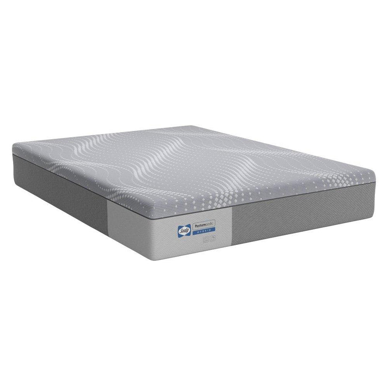 Sealy Paterson Hybrid Mattress showing plush top surface with quilted fabric and supportive layers for comfortable sleep.