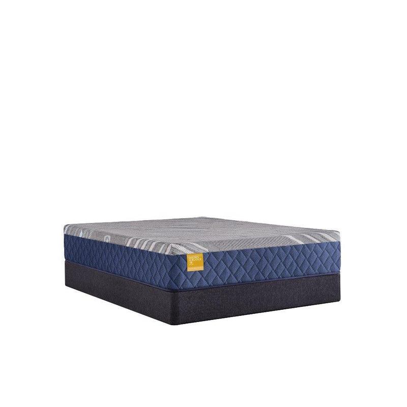 Sealy Park Plaza Hybrid Mattress with plush layers and breathable fabric, showcasing a comfortable sleeping surface.