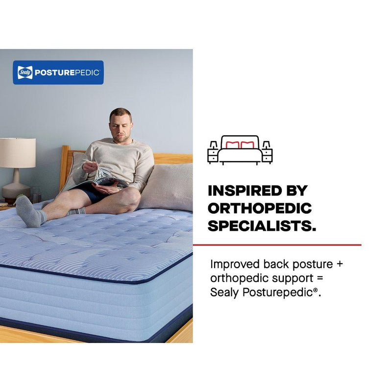 Sealy Maida Spring Mattress with plush fabric cover and reinforced edges, designed for comfort and support.