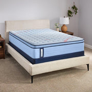 Sealy Fayette Spring Mattress with plush top surface, showcasing its comfortable, supportive design for restful sleep.