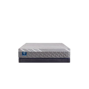 Sealy Opal House hybrid mattress with plush fabric cover and supportive layers, designed for comfortable sleep.