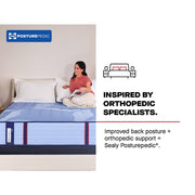 Sealy Sonterra Spring Mattress with plush top layer and supportive coil system, showcasing a neatly made bed with white bedding.