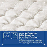 Sealy Spring Bloom EPT Mattress with a plush fabric cover, showcasing its layered design and supportive structure for restful sleep.