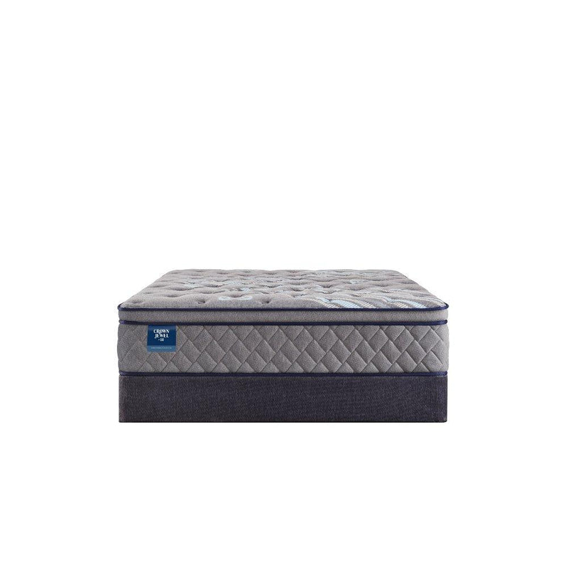 Sealy Opal House innerspring mattress with plush top and supportive coils, shown in a modern bedroom setting.