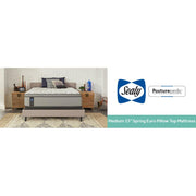 Sealy Lavina II innerspring mattress with plush fabric cover and reinforced edges, designed for comfort and support.