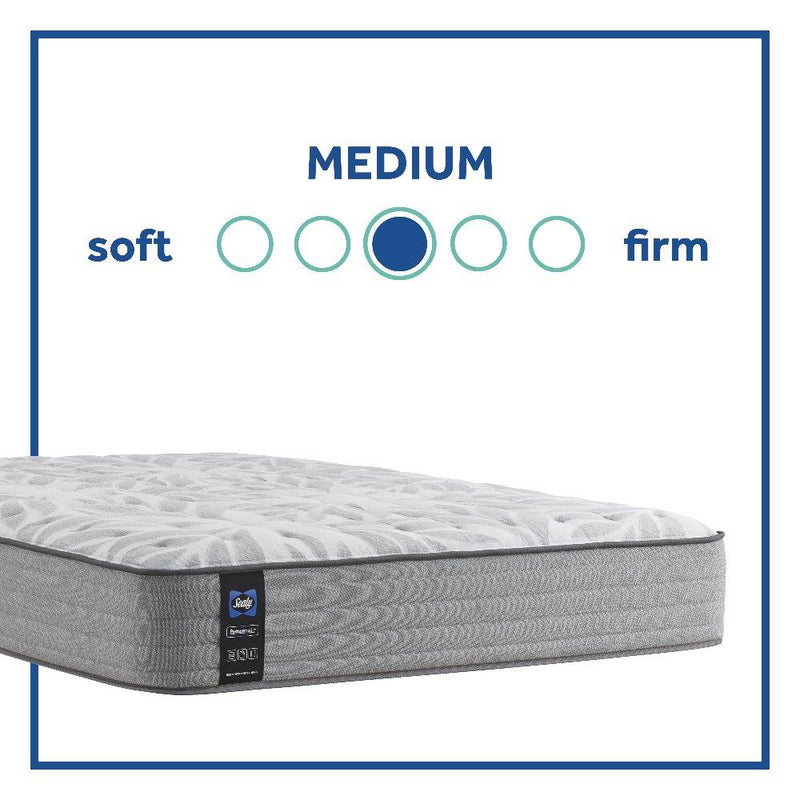 Sealy Red Maple innerspring mattress with quilted top, showcasing plush surface and supportive design for comfortable sleep.