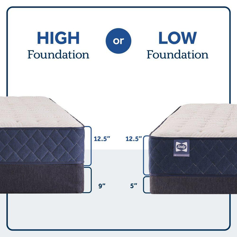 Sealy Safa Park Spring Mattress with plush fabric cover and reinforced edges, showing its supportive, comfortable sleeping surface.