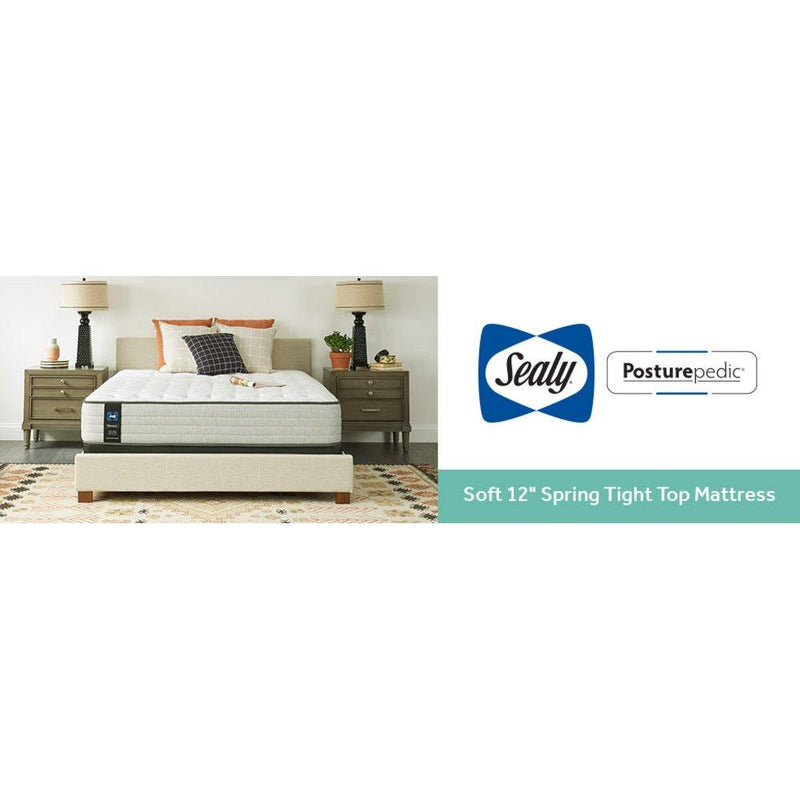 Sealy Garner II innerspring mattress with quilted top and supportive pocketed coils, designed for comfortable sleep.