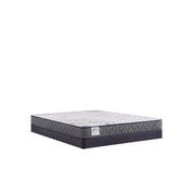 Sealy Paisley Foam Mattress with plush fabric cover, showcasing its thickness and detailed pattern for comfortable sleep.