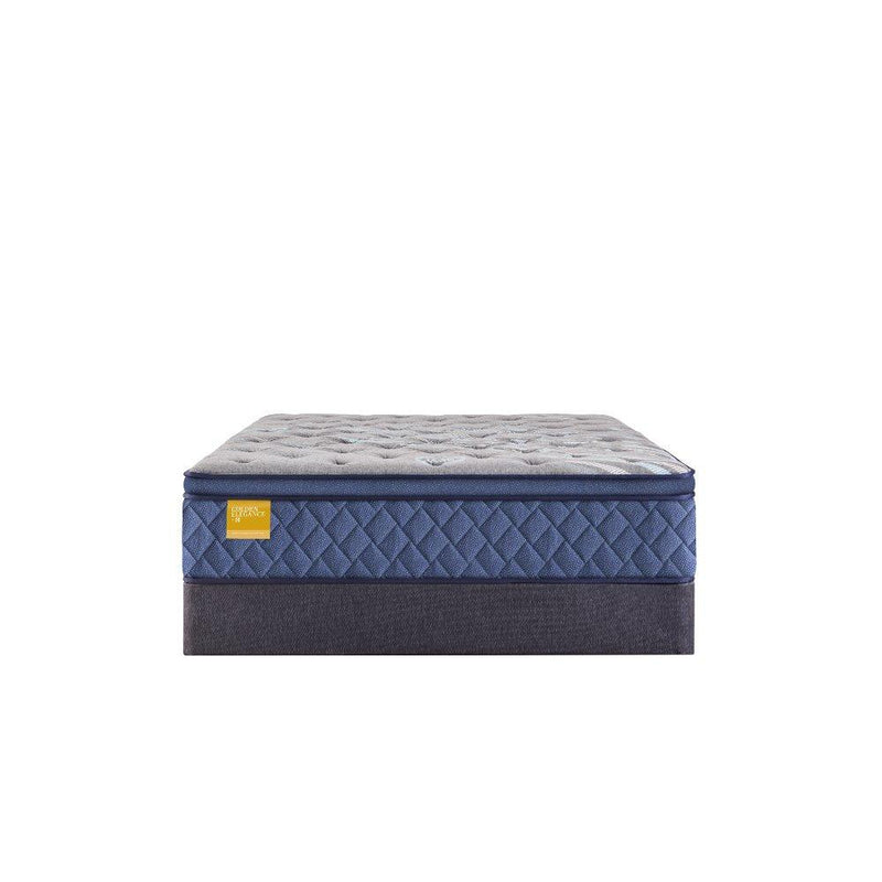 Sealy Park Plaza Innerspring Mattress with quilted top, showcasing plush surface and supportive innerspring design for comfortable sleep.