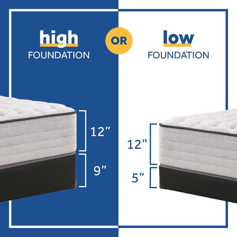 Sealy Leahy Innerspring Mattress with plush fabric cover and supportive inner springs, designed for comfort and durability.