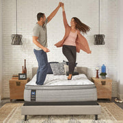 Sealy Lavina II Innerspring Mattress with quilted top and supportive coils, designed for comfort and durability, shown from top view.