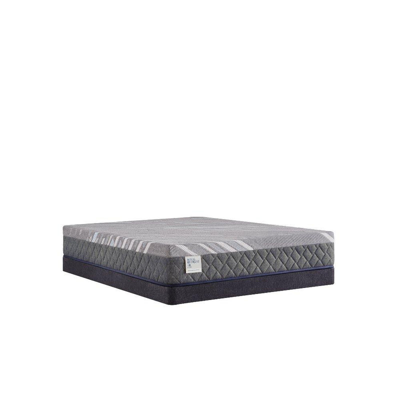 Sealy Porter Hybrid Mattress with layered foam and pocket coil support, showcasing its plush, comfortable surface.