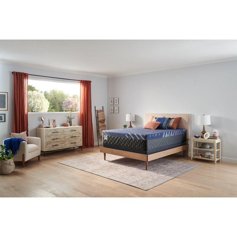 Sealy Westerfield Hybrid Mattress with quilted top and supportive layers, showcasing its plush fabric and construction details.