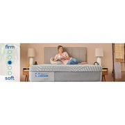 Sealy Salinger Hybrid Mattress with memory foam and innerspring layers, shown with plush fabric cover and detailed stitching.