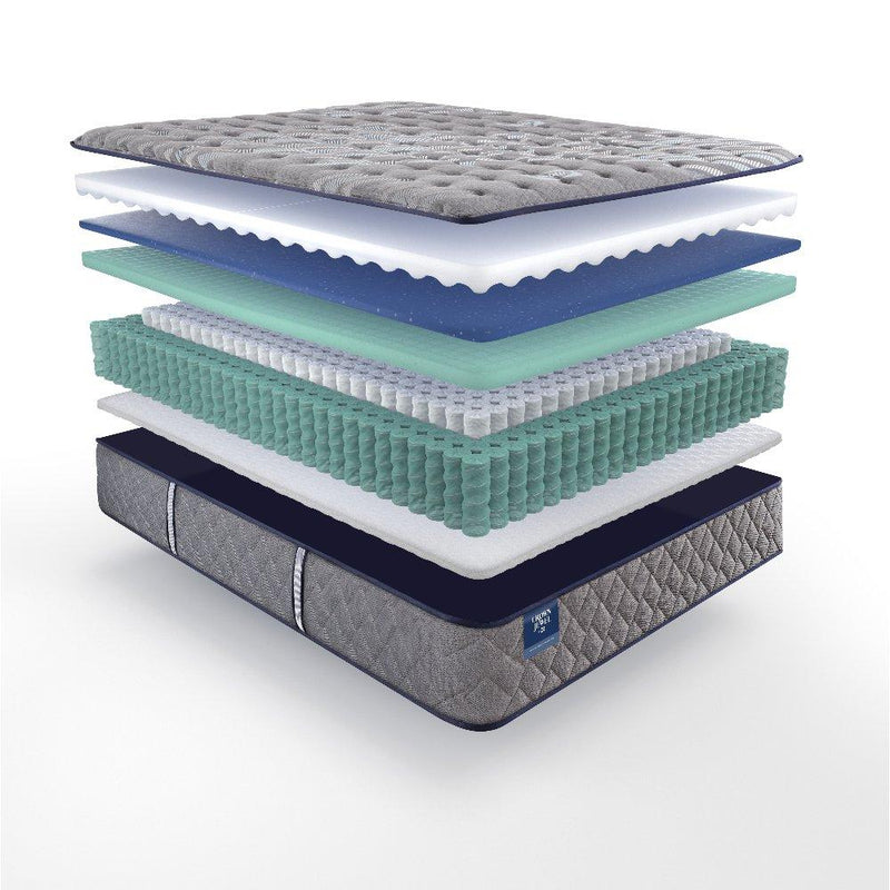Sealy Sixth & Park innerspring mattress with plush top, supportive design, and breathable fabric for a comfortable sleep.