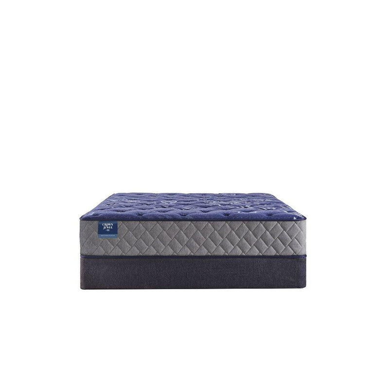 Sealy Grand Jewel innerspring mattress with plush fabric cover and reinforced edges, designed for comfort and support.