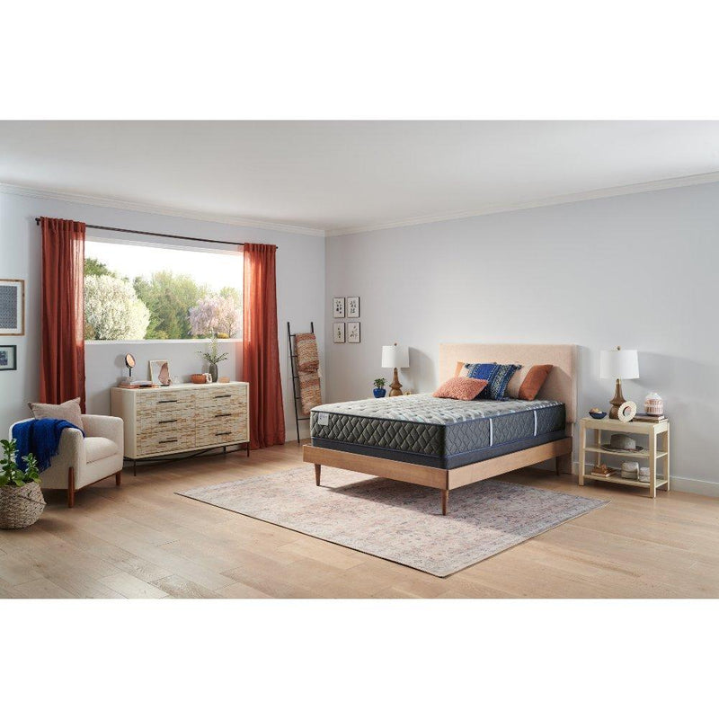 Sealy Sao Paulo innerspring mattress with plush fabric cover and supportive interior for restful sleep.