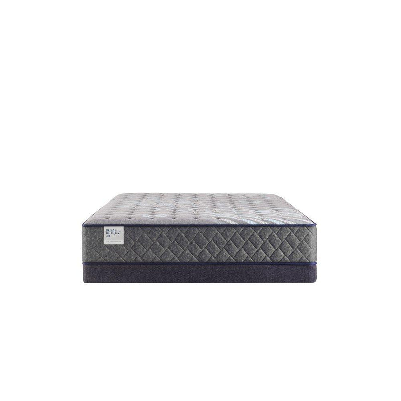 Sealy Sao Paulo innerspring mattress with plush top layer, shown with a neutral-colored bed and supportive spring structure.