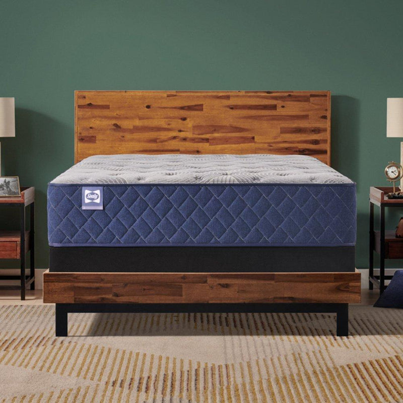 Sealy Golden Spirit Spring Mattress showing a plush, supportive mattress with a soft fabric cover and a hint of luxurious bedding.