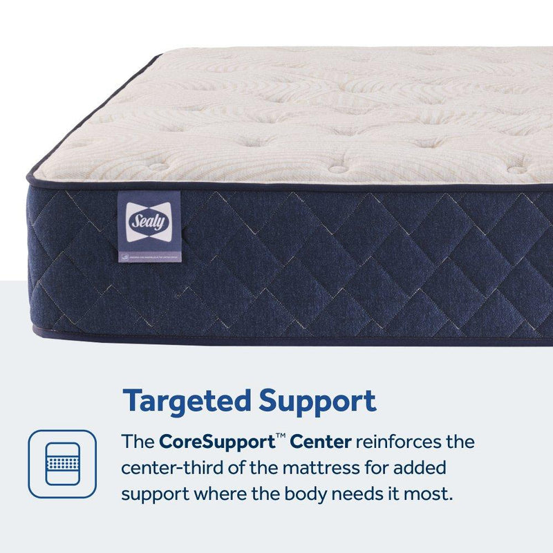 Sealy Safa Park Spring Mattress showing the plush, supportive surface with quilted fabric and side handles for easy positioning.