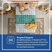 Sealy Lavina II innerspring mattress with quilted surface and supportive layers, designed for comfortable sleep.